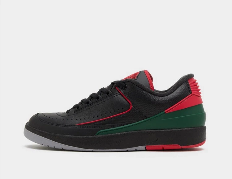 Nike Jordan Air 2 Retro Low Shoes Black/Red/Green