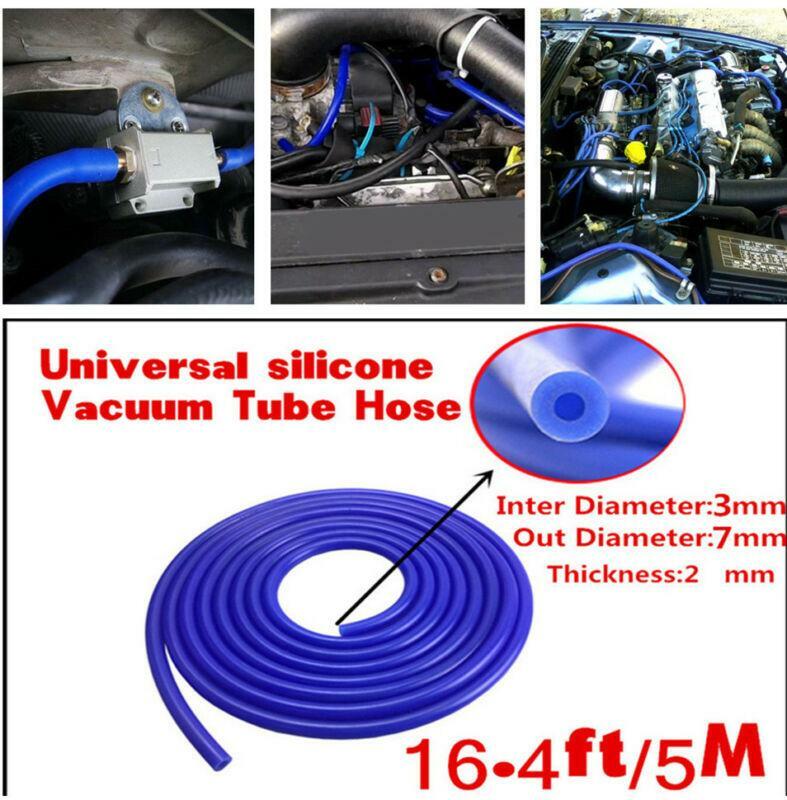 1 PC New 3mm Silicone Vacuum Tube Hose Silicone Tubing 16.4ft 5M 5 Meters Blue