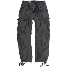 Surplus Airborne Vintage Trousers Mens Cotton Cargo Combat Trousers Anthracite