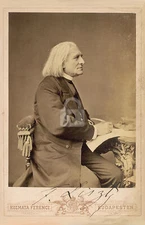 Franz Liszt Signed Autograph RPPC Photo Postcard COPY