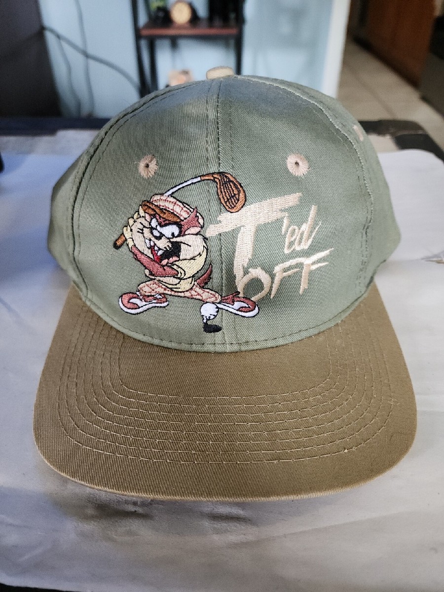 Daffy Duck Tasmanian Devil  Khaki Green Grey Adjustable Safari Style Hat Looney Tunes Snapback In Men main image 4