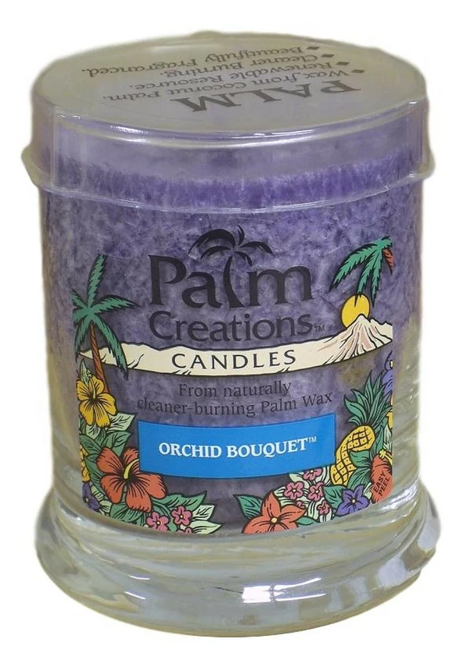 Jar Candles Bulk 3-Pack 9 oz Jars Purple Orchid Bouquet Nature's Finest 820 - Image 2 of 3