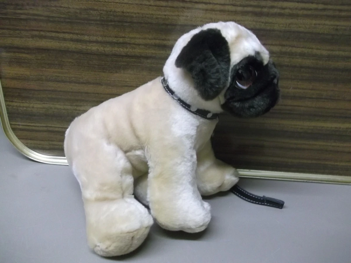 Keel Toys Signature Cuddle Pug Perro con Cuello de Plomo Peluche Juguete Suave