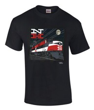 Men Tee The New Haven Jet Authentic Railroad Printed T-Shirt Black 55 