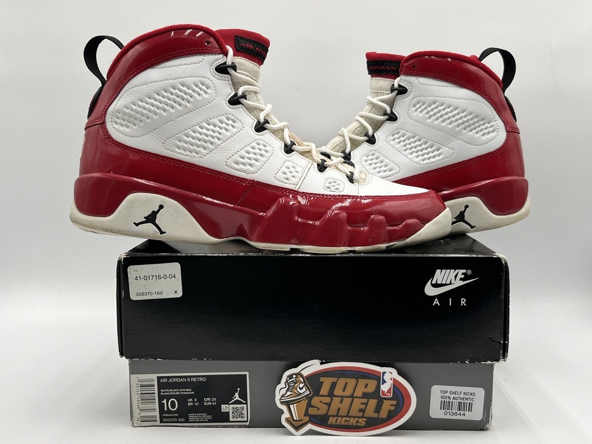 Air Jordan 9 Gym Red 2019 Size 10 Used Rare Retro Authentic