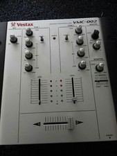 Vestax VMC-002 DJ mixer Professinal Silver *Please read decription* heaphones*