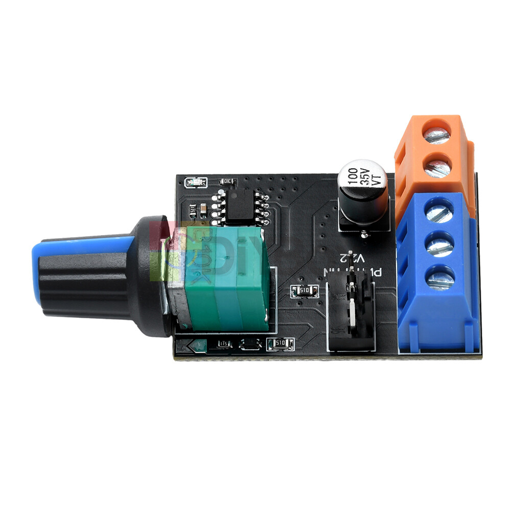 DC12V PWM Fan Governor Speed Control With Knob 3/4Wires Switch Fan Regulation