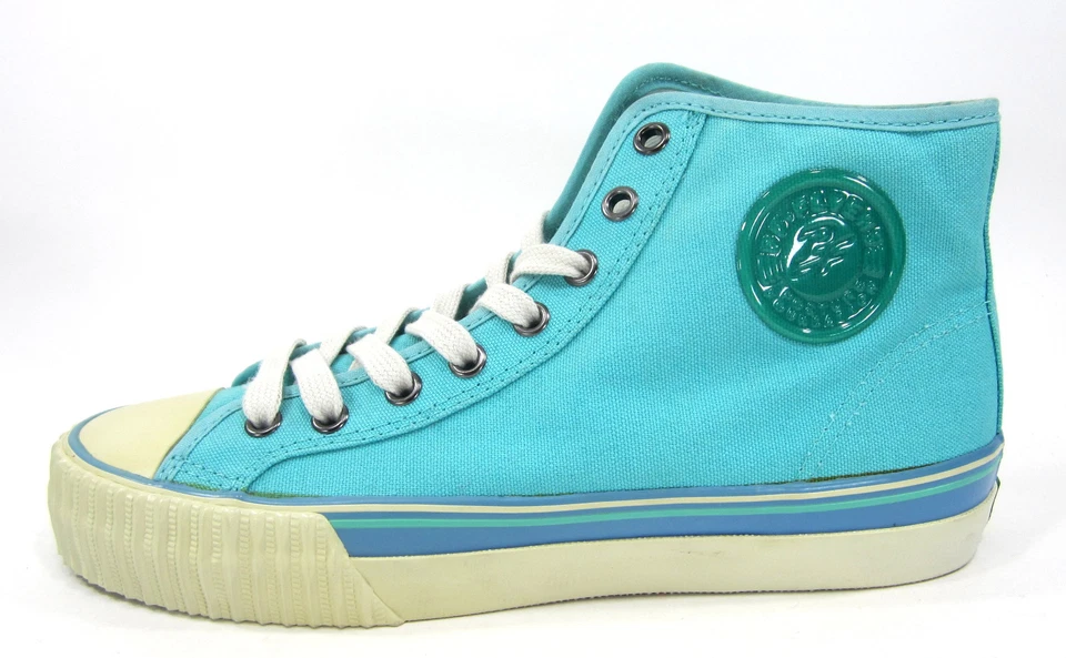 PF Flyers Zapatos Reedición Central Hi Aqua Azul Tenis Hombres 6.5 Mujeres 8 Foto 3 de 4