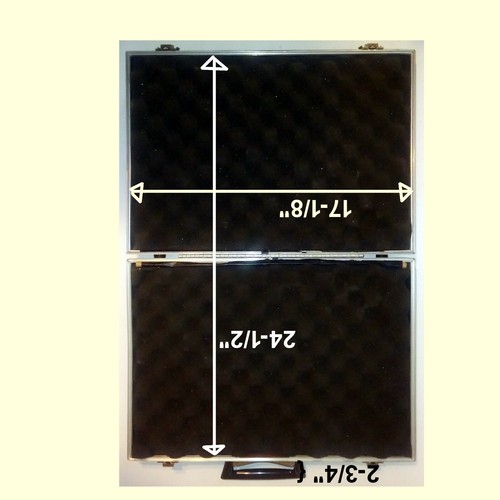 Padded Hard Side Pistol Traveling Case 4X13x17" No Key - Picture 8 of 9