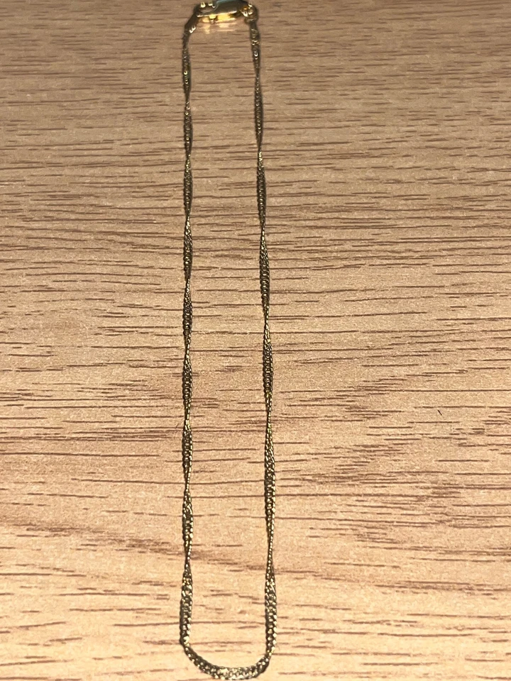 Vintage Hallmarked 14ct Yellow Gold Twisted Curb Link Bracelet 24cm / 9.448" - Image 4 of 4