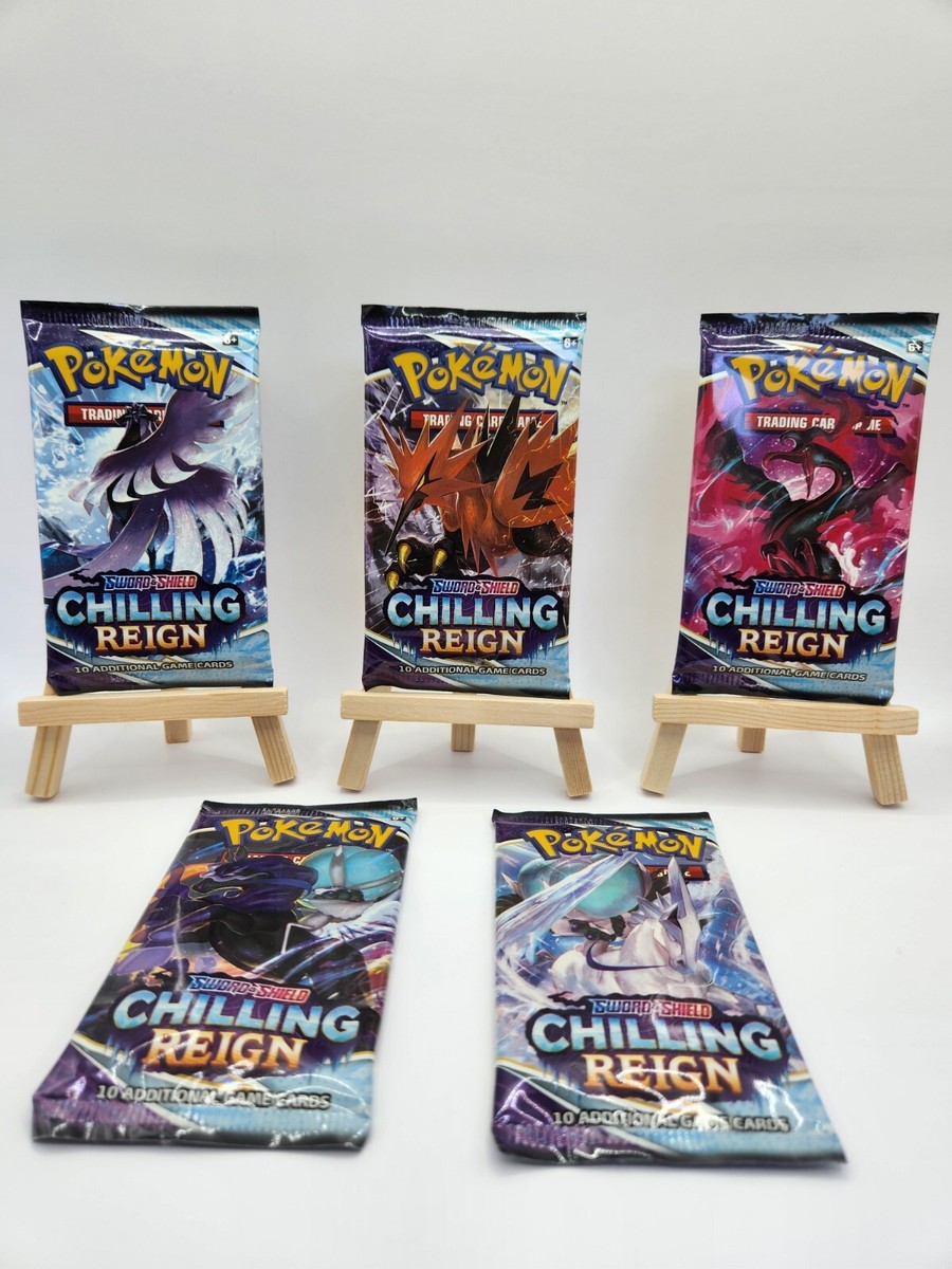 pokemon sword and shield chilling reign booster pack | Box | Pokemon TCG quality cardstock and are of standard size for trading cards Sword & Shield - Chilling