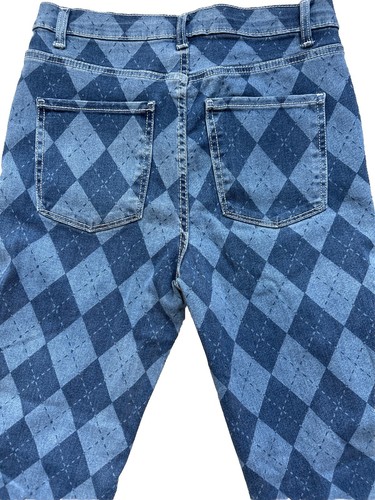 NOBO No Boundaries Wmn Sz 11 Flare Denim Jeans Diamond Stretch Hippie Retro - Picture 9 of 16