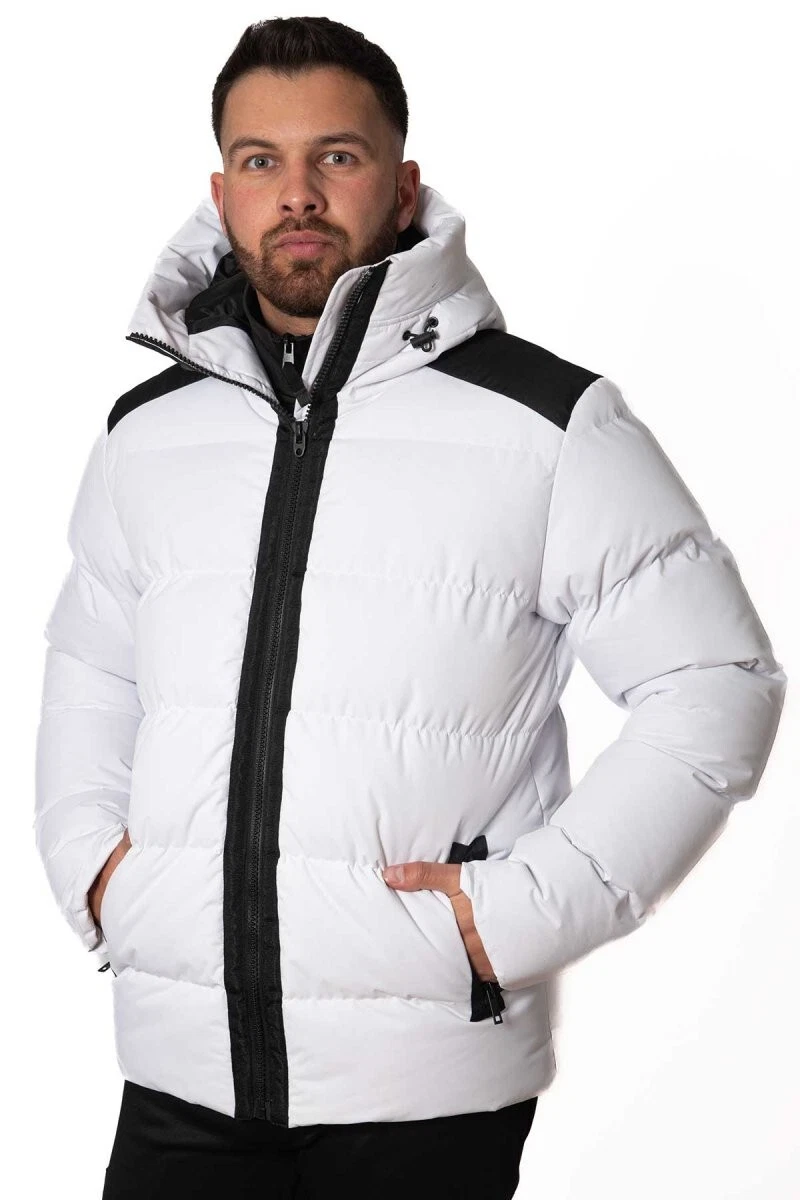 New SoulStar Fashion Deisgner White Coat Puffer Jacket