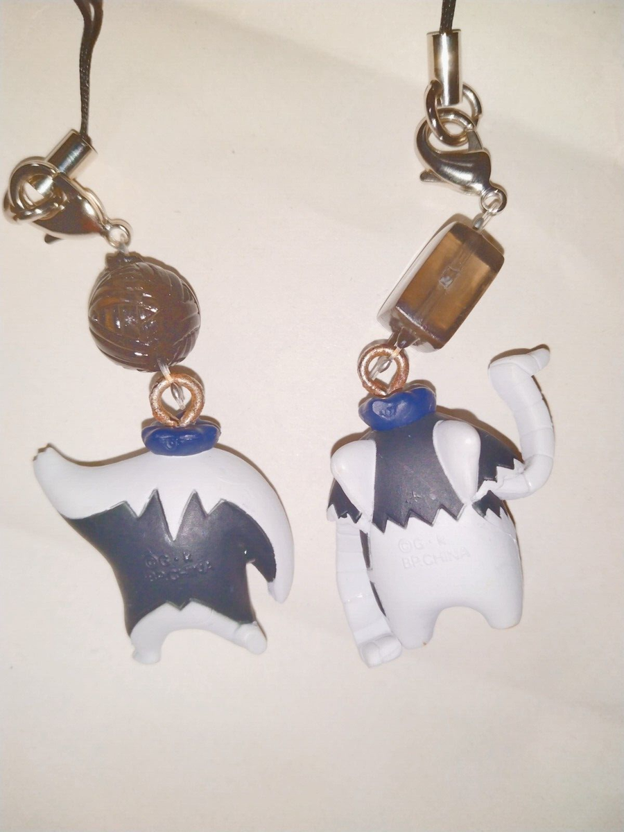 Neon Genesis Evangelion figure key chain strap set 2 hobby Japan