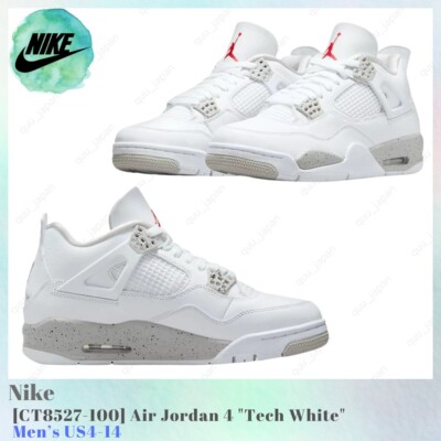 Nike Air Jordan 4 Tech White CT8527-100 Men's US4-14 NEW | eBay