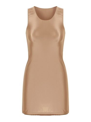 DE Damen Glänzende Minikleid Kurz Eng Figurbetontes Kleid Wetlook Sexy Clubwear - Bild 81 von 85