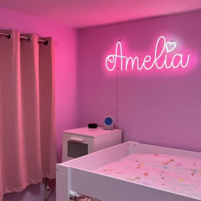 Custom Neon Sign   Personalized Acrylic LED Name or Business Logo Wall Light