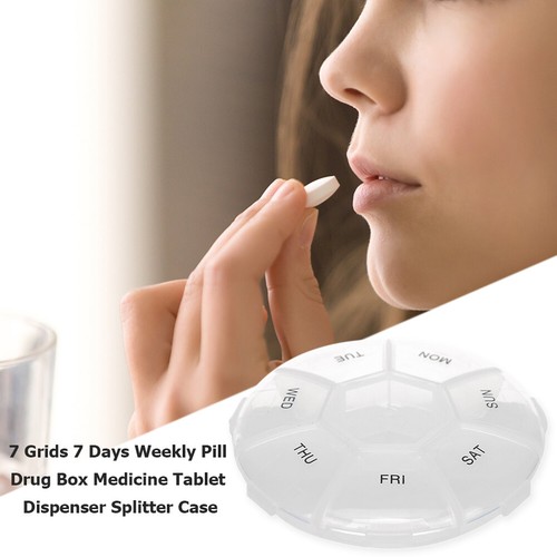 7 Tage Woche Medizin Box Kunststoff Pillendose Spender Gesundheitswesen für Zuhause Reisen - Bild 3 von 5