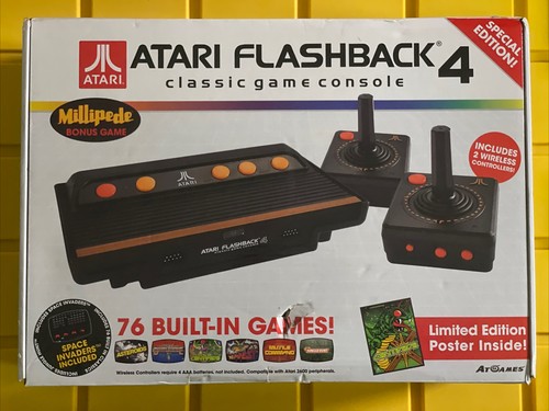 Atari Flashback 4 Classic Game Console Special Edition 76 Built-In Games-CIB