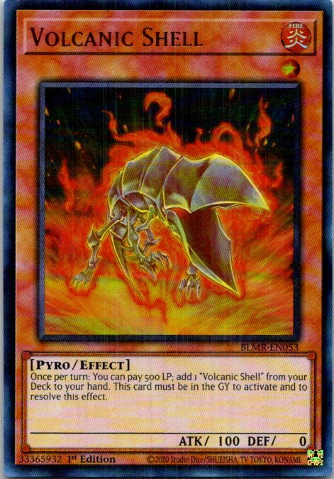 Volcanic Shell BLMR-EN053 Yugioh Near Mint or Better 1st Edition | eBay
