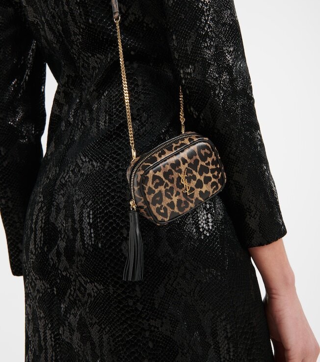 Borsa a tracolla SAINT LAURENT YSL logo Lou bambino MICRO pelle