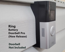 Ring Battery Doorbell Pro Dutch Lap 4.5" Siding Mounting Bracket Wedge