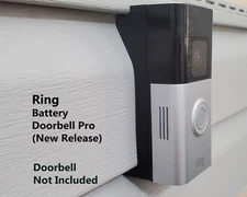 Ring Battery Doorbell Pro Dutch Lap 4.5" Siding Mounting Bracket Wedge