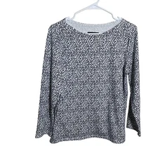 Rafaella T-Shirt Women's Medium Colorful Printed Abstract Blouse Shirt Top