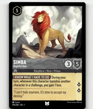 Disney Lorcana Simba - Rightful Heir - The First Chapter