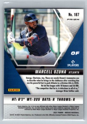 2021 Panini Mosaic #187 Marcel Ozuna Quick Pitch Silver | eBay