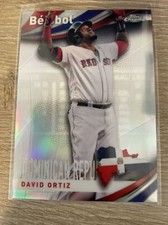 2021 Topps Chrome David Ortiz Beisbol Insert Refractor Red Sox B-2 Dominican Rep