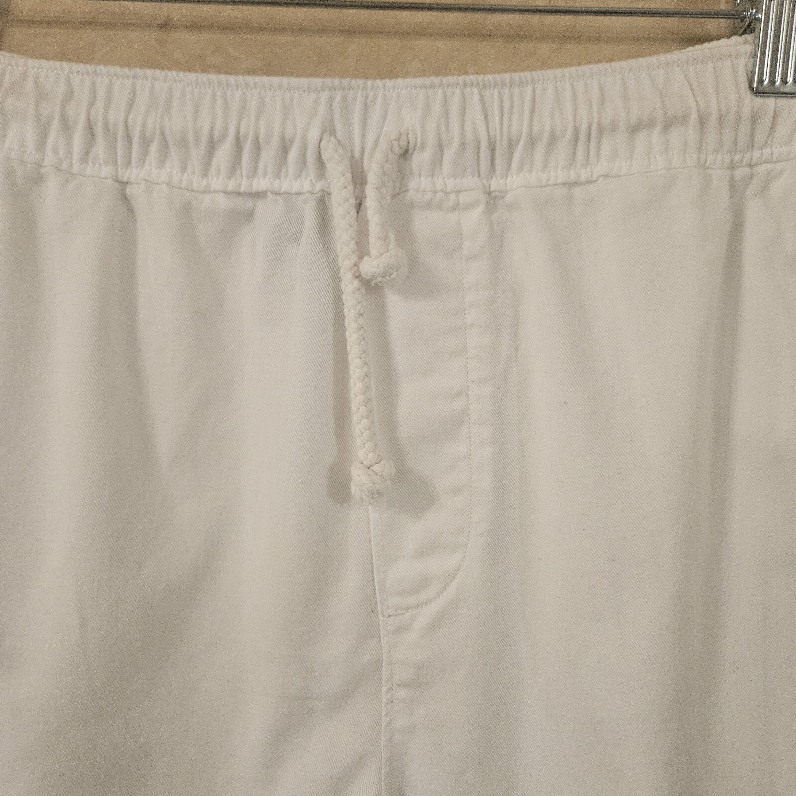 POLO RALPH LAUREN white men's L Large shorts with string tie pockets embroidered thumbnail 3