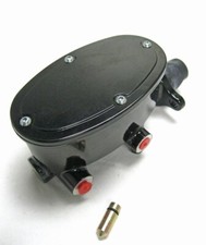 Custom Black Tandem Oval Street Hot Rod Master Cylinder W 1 18 Bore Disc Drum Custom Black Tandem Oval Street Hot Rod Master Cylinder W 1 18 Bore Disc Drum