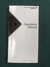 Original Nintendo DSi Operations Manual + Quick Start + New Features Manuals