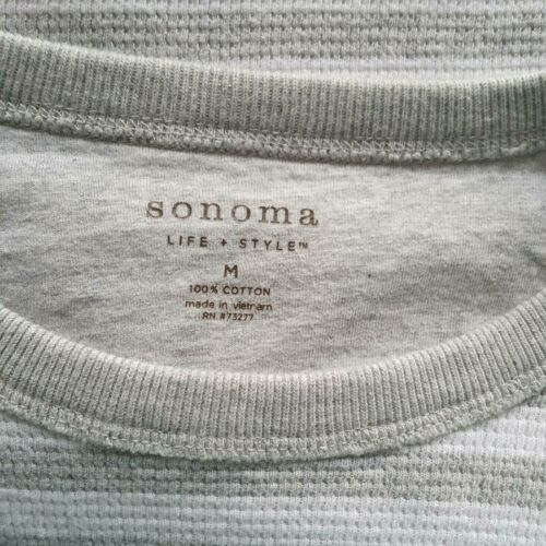 Adaptation Analyst Norm Sonoma Mens Medium Sweatshirt Pullover Gray White Activewear Sportswear  Casual | eBay
