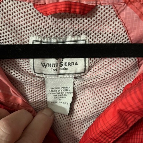 Women’s White Sierra Packable lightweight outdoors windbreaker jacket Small - Picture 6 of 11