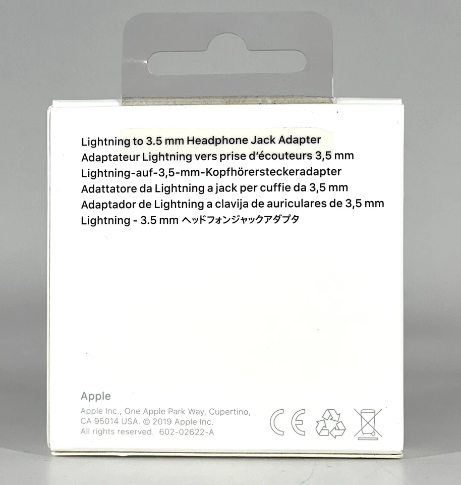 OEM Apple Lightning to Headphone 3.5mm Jack Adapter - White MMX62AM/A - Image 2 of 2