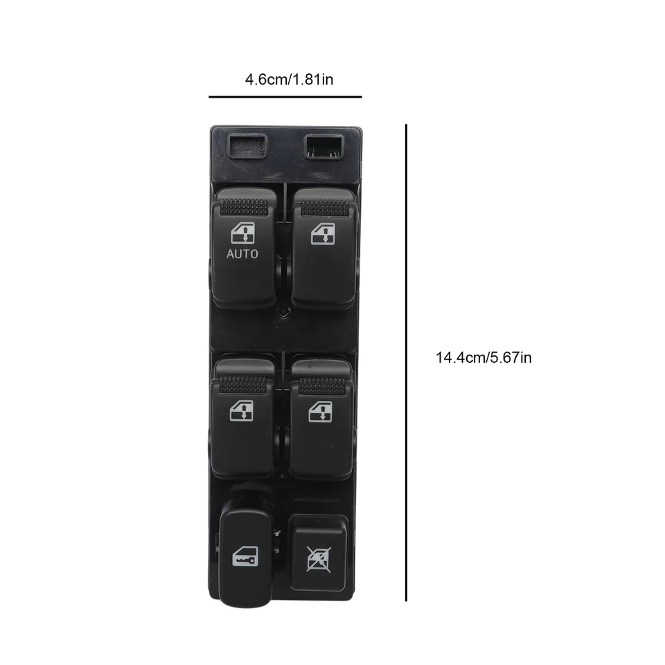 Power Window Control Switch Assy 93570-3E410-BL Fit For Kia Sorento 2002-2009 - Imagem 3 de 4