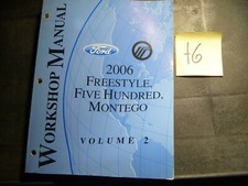 2006 Mercury Montego Engine Transmission Brakes Service Repair Manual