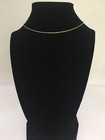 Women's Yellow 12K Gold Filled Rope Type Necklace 15" Fine Chain GF Jewelry