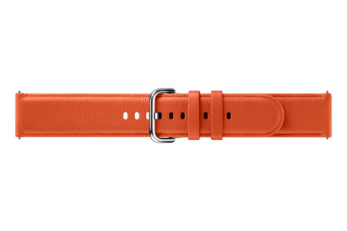 Ricambio Cinturino Samsung ET-SLR82moEGWW Galaxy Watch Active 2 Pelle Arancione - Foto 1 di 4