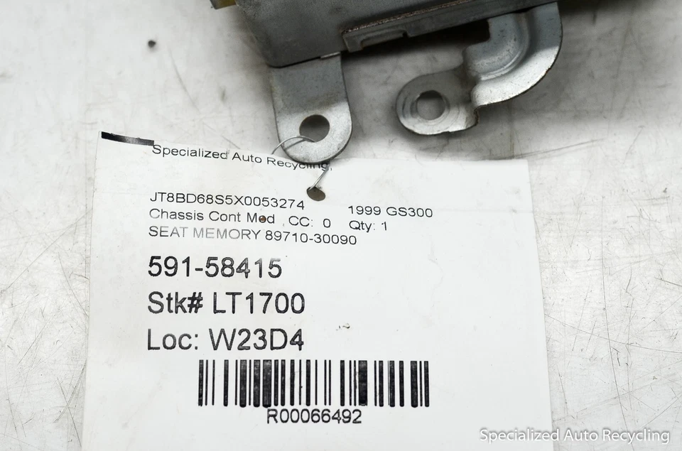 LEXUS GS300 1998-2003 MEMORIA DE CONTROL DE POSICIÓN DE ASIENTO 89710-30090 OEM Foto 4 de 4