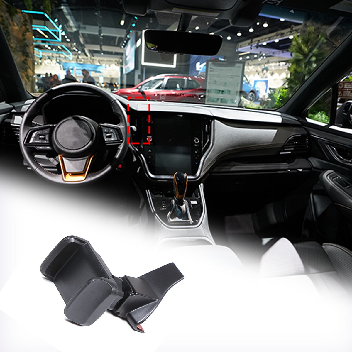 ABS Dashboard Wireless Charge Cell Phone Holder For Subaru Outback