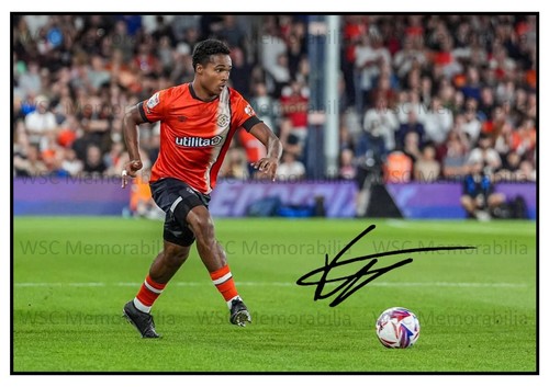 10919. Reuell Walters Signed Pictures (A4 Prints) Luton Town Arsenal