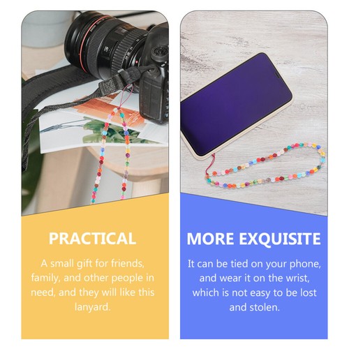 2 Pcs Lanyard Cell Phone Holder Phone String Phone Chain Holder - Zdjęcie 9 z 12