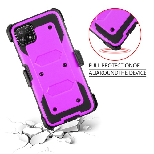 Funda rígida para teléfono con clip de cinturón para Samsung Galaxy A22 - Imagen 29 de 31