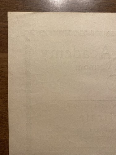 1938 Bradford Academy School Award Debatte Zertifikat Vermont VT signiert P7b - Bild 12 von 17