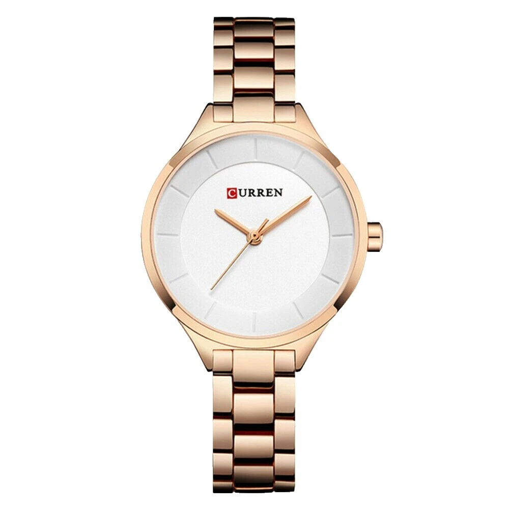 Pulseira de Aço Inoxidável caixa de aço inoxidável relógios de pulso Curren