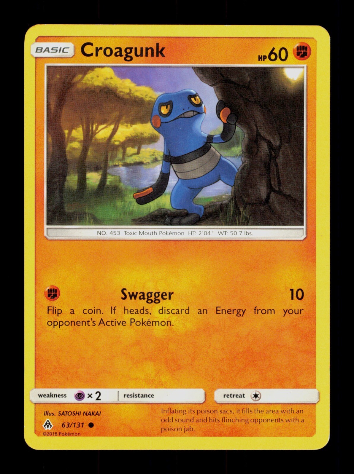 Croagunk Forbidden Light 63/131 Pokemon Trading Card TCG CCG