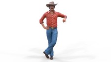 Famous Cowboy #1 HO 1:87 miniature figure no ...